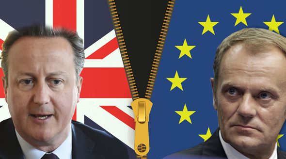 Jak bude vypadat odchod Británie z EU? Na snímku britský premiér David Cameron a předseda Evropské rady Donald Tusk.