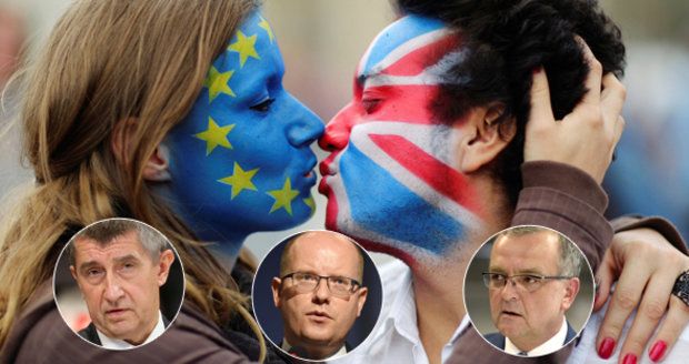 Opustí Britové EU? Jak brexit tipuje Sobotka, Babiš, Kalousek a další lídři