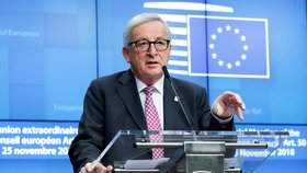 Lídři EU podpořili dohodu o brexitu: Jean-Claude Juncker (25. 11. 2018)