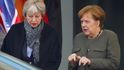 Britská premiérka Theresa Mayová a německá kancléřka Angela Merkelová