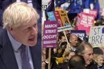 Britští poslanci jednají o brexitové dohodě, lidé vyrazili demonstrovat do centra Londýna (19. 10. 2019)