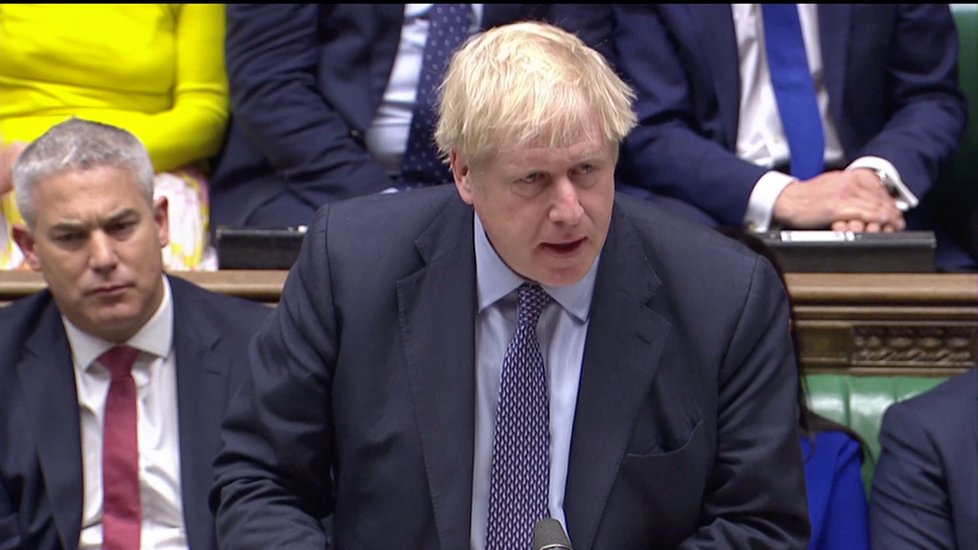 Britský parlament hlasuje o brexitové dohodě, kterou domluvil premiér Boris Johnson (19. 10. 2019)