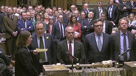 Britští poslanci těsně odmítli tvrdý brexit - odejít z EU bez dohody (13. 3. 2019)