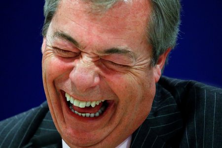 Britská rozlučka v EU kvůli brexitu: Britští europoslanci se loučí s Bruselem. Na snímku Nigel Farage.