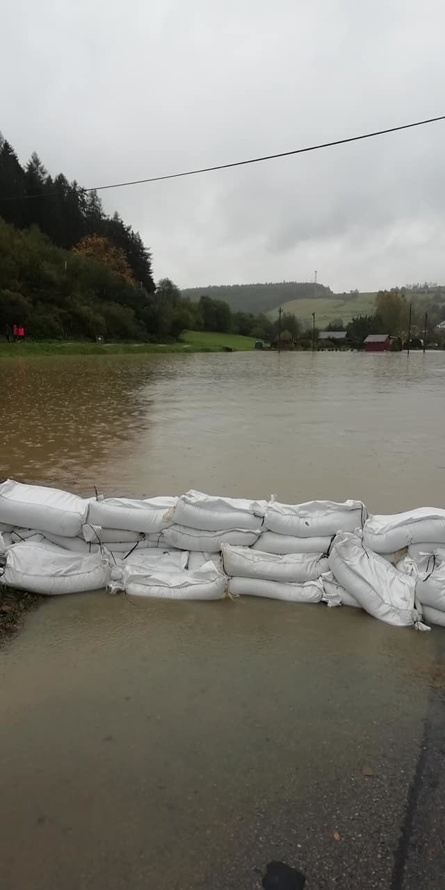 Povodně v Březové nad Svitavou. (14.10.2020)