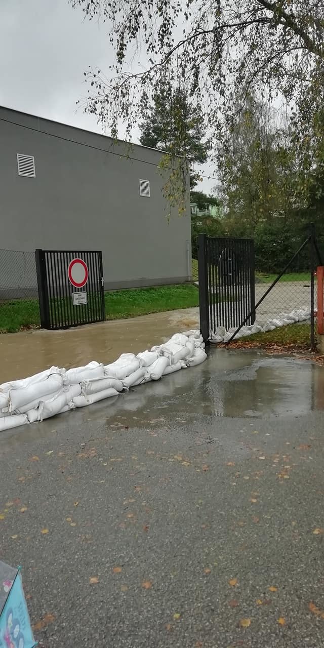 Povodně v Březové nad Svitavou. (14.10.2020)