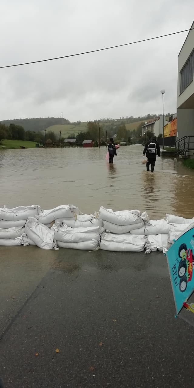 Povodně v Březové nad Svitavou. (14.10.2020)