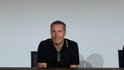 Brian Priske na pozápasové tiskové konferenci v Lyonu