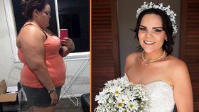 Bridie zhubla 60 kilogramů, aby byla ve svatební den krásná.