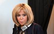 Brigitte Macron při druhém kole prezidentských voleb ve Francii.