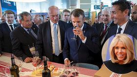 „Víno si dávám k obědu i k večeři,“ přiznal Macron. Brigitte má ráda bílé s ledem
