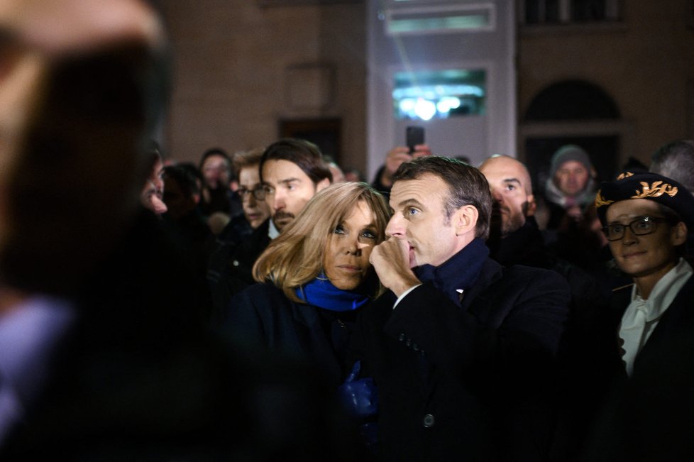 Macronovi v Amiens, (22.11.2019).