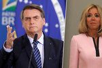 Brigitte Macronová reagovala na urážku od brazilského prezidenta Jaira Bolsonara.