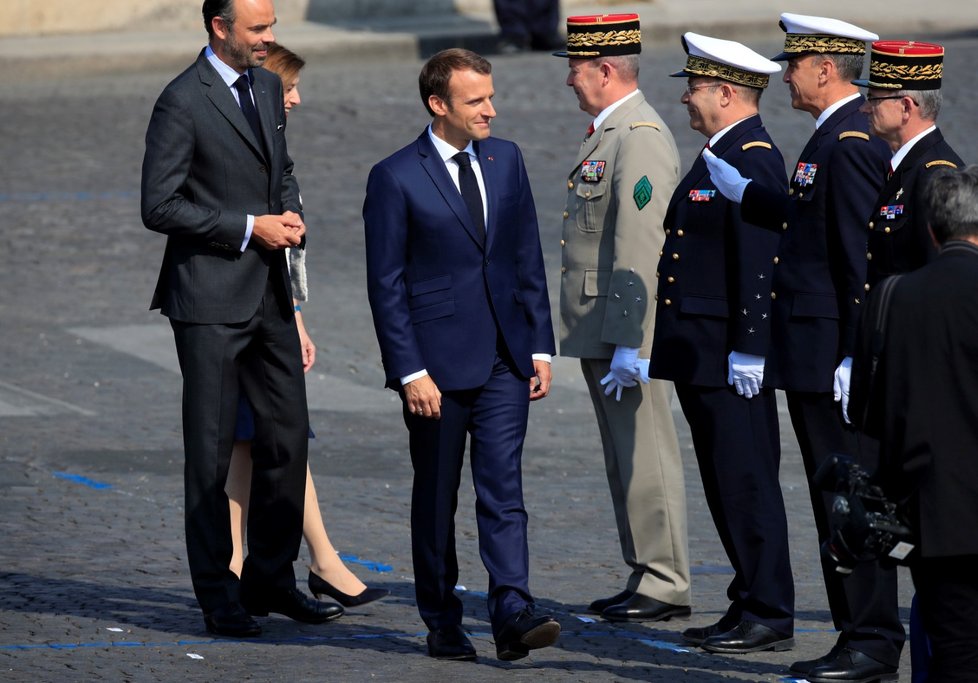 Francouzský prezident Emmanuel Macron a premiér Edouard Philippe.