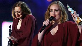 Adele ovládla britské hudební ceny: Zpěvačka se rozplakala na jevišti