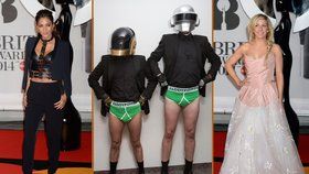 Hudební ceny Brit Awards: Daft Punk ve slipech a domina!