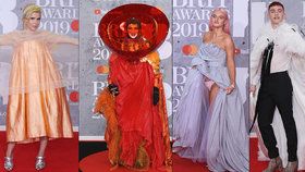 Hudební ceny BRIT Awards: Celebrity v barevném chaosu a odhalené spodní prádlo!