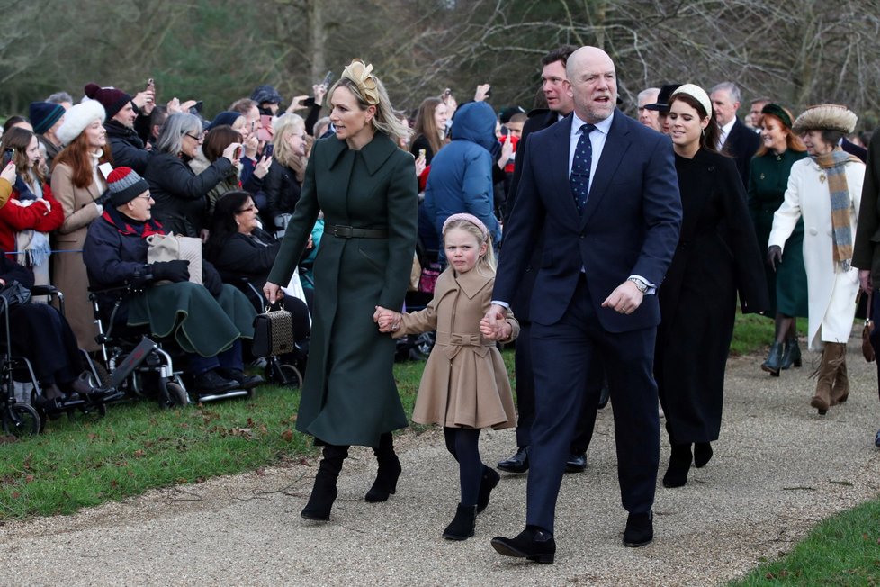 Britská královská rodina vyrazila na bohuslužbu v Sandringhamu (25. 12. 2023).