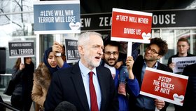 Lídr britských opozičních labouristů Jeremy Corbyn