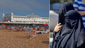 Tohle není Francie: „Armáda“ žen v burkinách na britské pláže smí