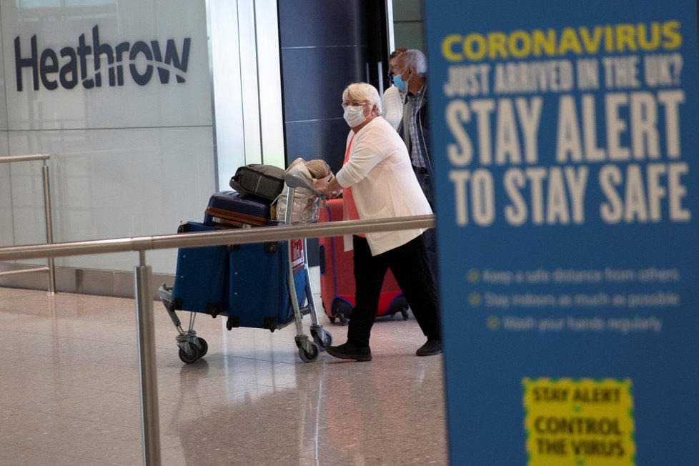 Letiště London Heathrow v době koronaviru.