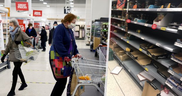 Poloprázdné regály v obchodech kvůli brexitu a covidu. „A bude hůř,“ varuje Brity expert