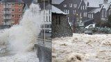Na Velkou Británii se žene obří bouře: Zemi postihly záplavy