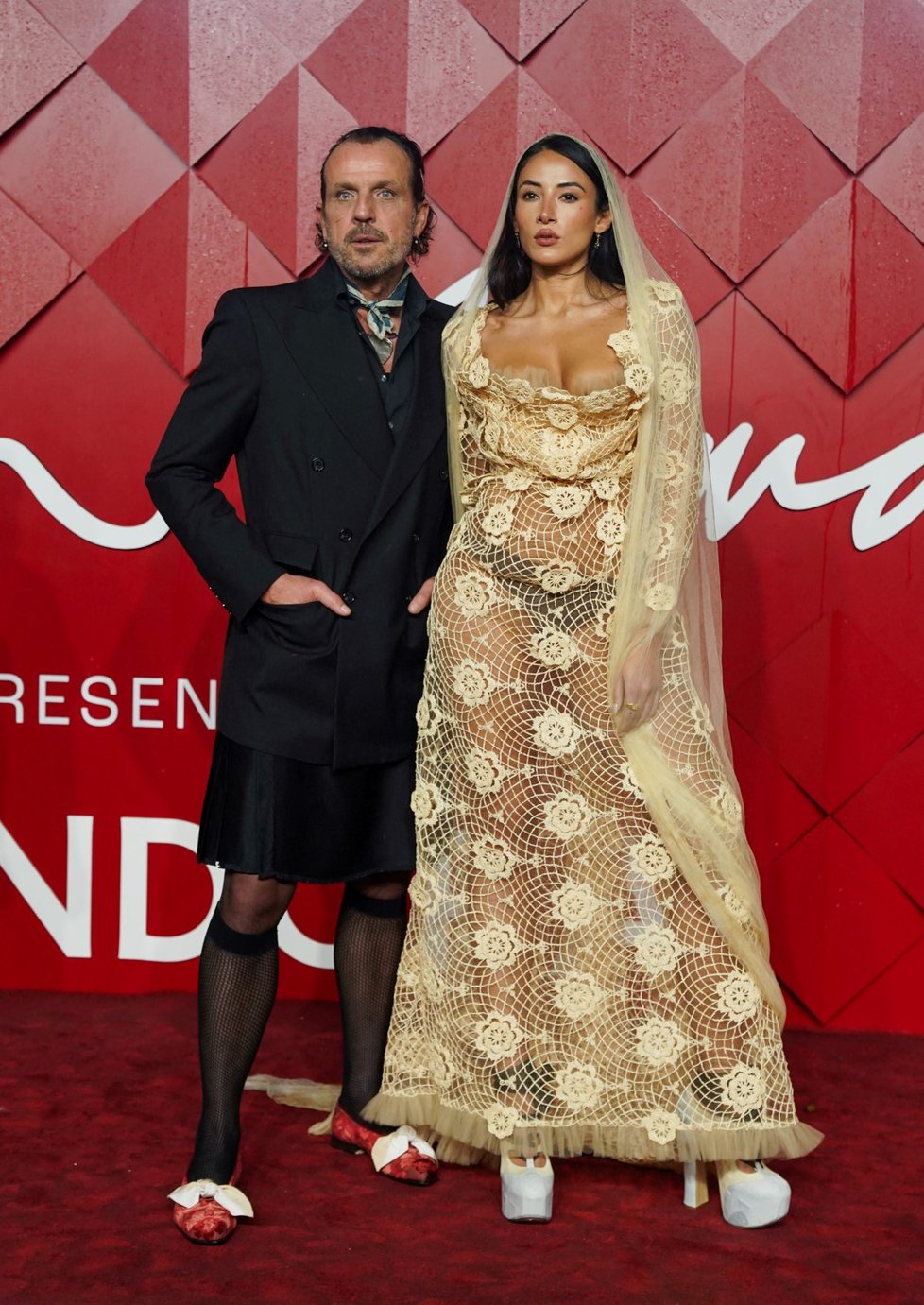 British Fashion Awards 2023 v Londýně: Andreas Kronthaler a Cora Corre