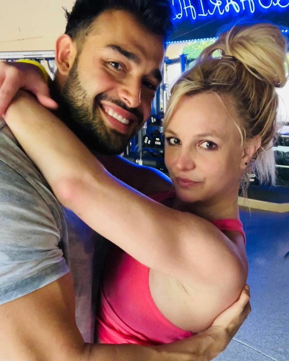 Britney Spears s manželem Samem Asgharim