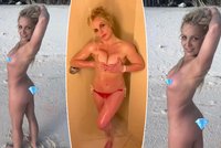 Britney Spearsová vyrazila na dovolenou a hned se svlékla: Diamanty zakryla jenom to nejnutnější!