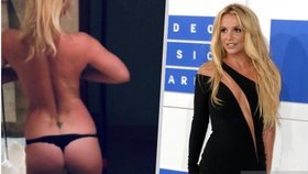 Britney Spears se pochlubila zadečkem v tangách.