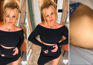Britney sdílela těhotenské bříško.