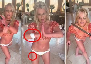 Britneyin taneček s noži skončil zraněním...