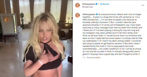 Britney se konečně vyjádřila ke konci svého manželství
