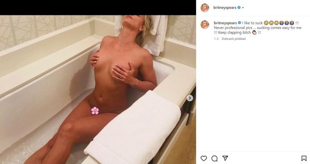 Britney se vyfotila nahá ve vaně