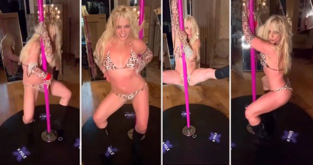 Britney se dala na pole dance.