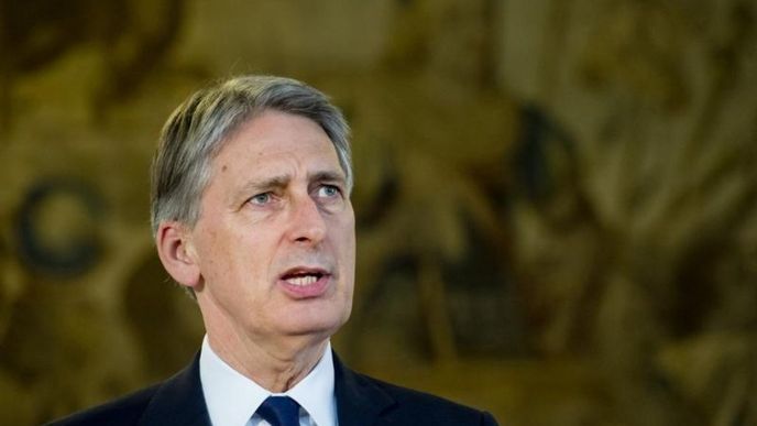 Britský ministr zahraničí Philip Hammond