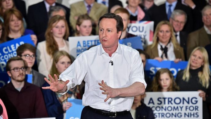 Britský premiér a šéf Konzervativní strany David Cameron