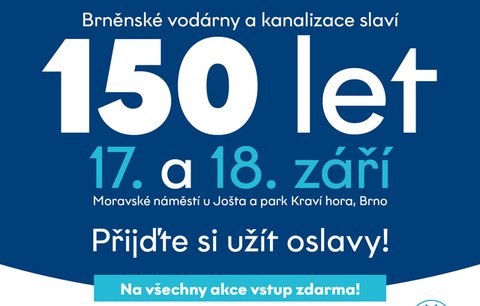 Brněnské vodárny a kanalizace slaví 150 let