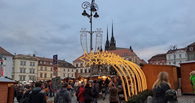 Vánoční trhy v Brně. V provozu budou do 23. prosince.