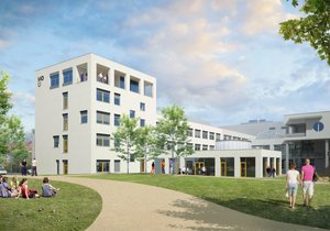 Za miliardu se v Brně staví dvě budovy pro onkologické pacienty.
