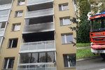 V Brně hořelo v bytě panelákového domu. Jedna žena přišla o život.