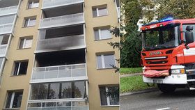 V Brně hořelo v bytě panelákového domu. Jedna žena přišla o život.