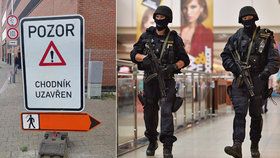 Policie uzavřela kvůli hrozbě bombou autobusové nádraží na Zvonařce i nákupní galerii Vaňkovka.