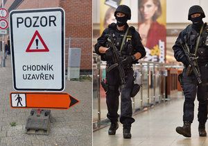 Policie uzavřela kvůli hrozbě bombou autobusové nádraží na Zvonařce i nákupní galerii Vaňkovka.