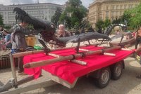 Velký návrat do Brna: Po tisíci letech opět přivezli draka!