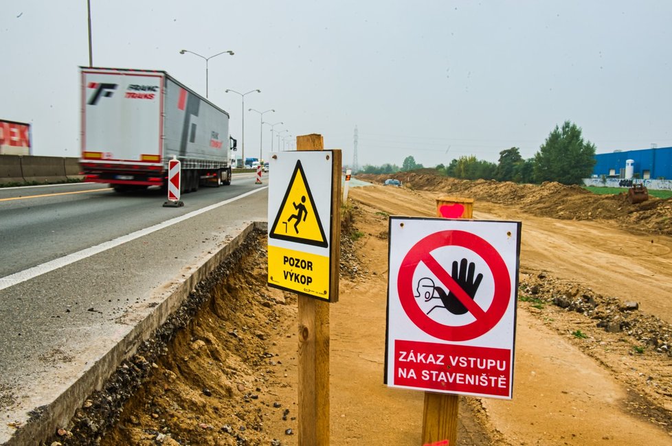 Kontrolní den stavby zkapacitnění dálnice D1 mezi 194. a 196. kilometrem