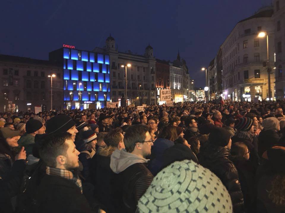Demonstrace proti Zdeňku Ondráčkovi v Brně