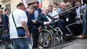 Odpůrci sjezdu sudetských Němců zaplnili Dominikánské náměstí v Brně. Odpůrci sjezdu sudetských Němců zaplnili Dominikánské náměstí v Brně.