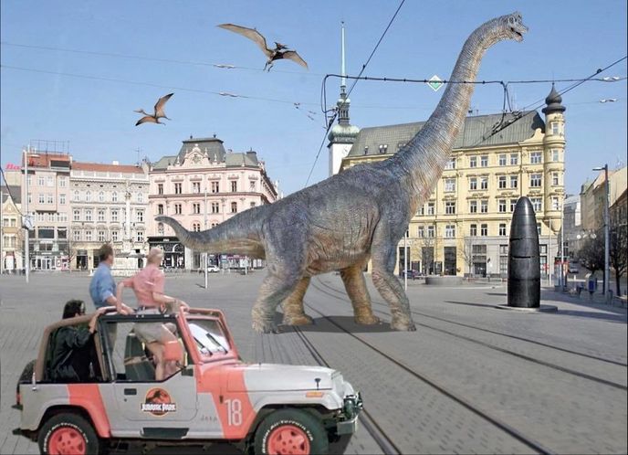 V Brně můžete pozorovat dinosaury...